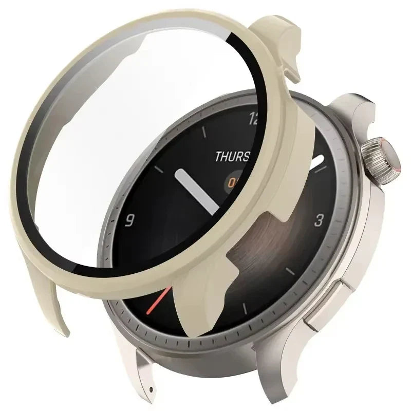 Amazfit Balance A2286 Tempered Glass Case & Screen Protector Smartwatch Protective Case Oasis Select Beige For Amazfit Balance