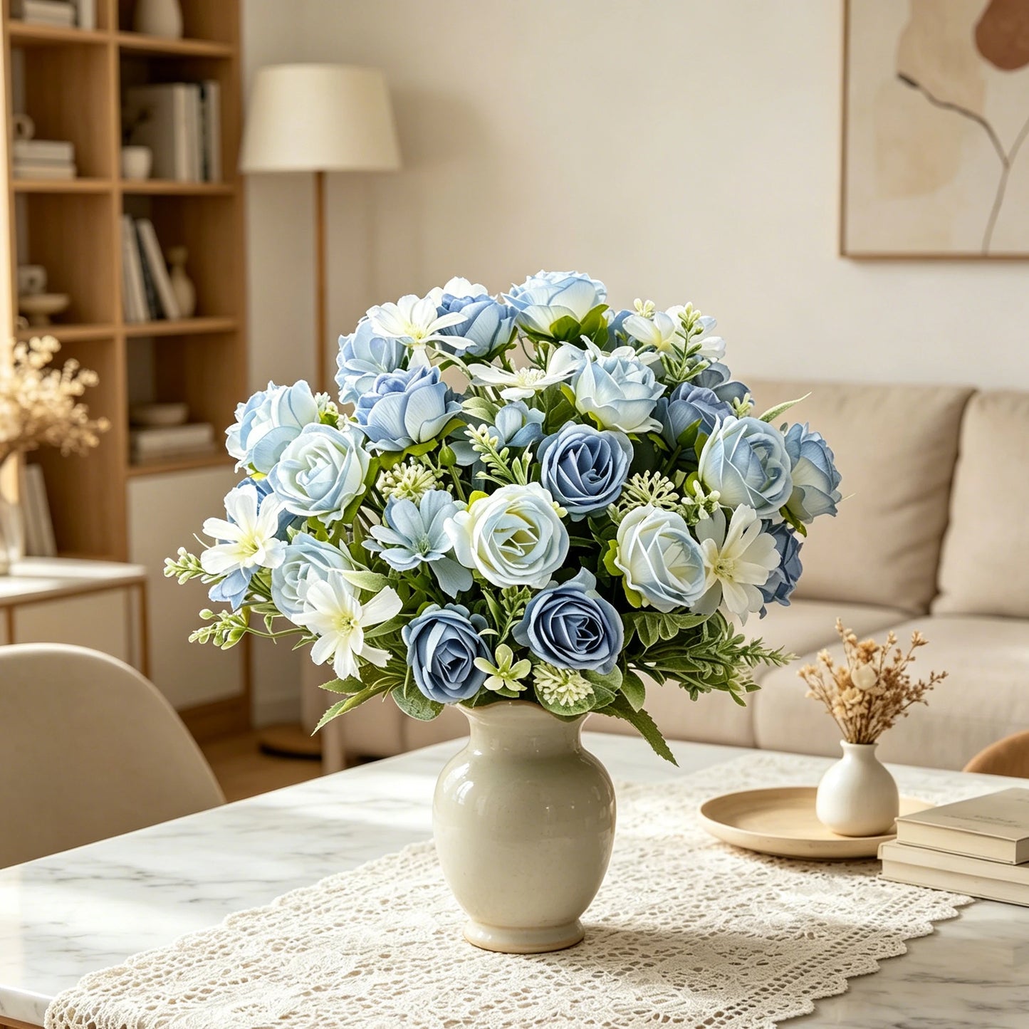 Silk Rose Artificial Flower Bouquet | Wedding & Home Décor