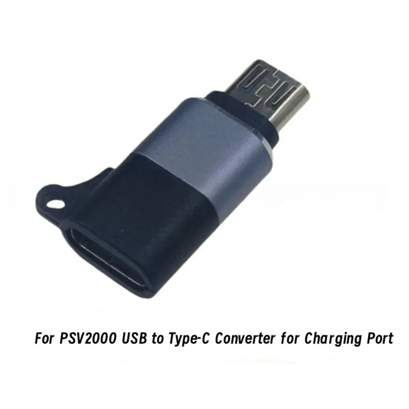 (ABDH) Micro USB to Type-C Adapter Converters for PS Vita 2000 Charger Data Cable Micro USB Male to Type-C Female Adapter Peaceful Pleasures Health and Wellness