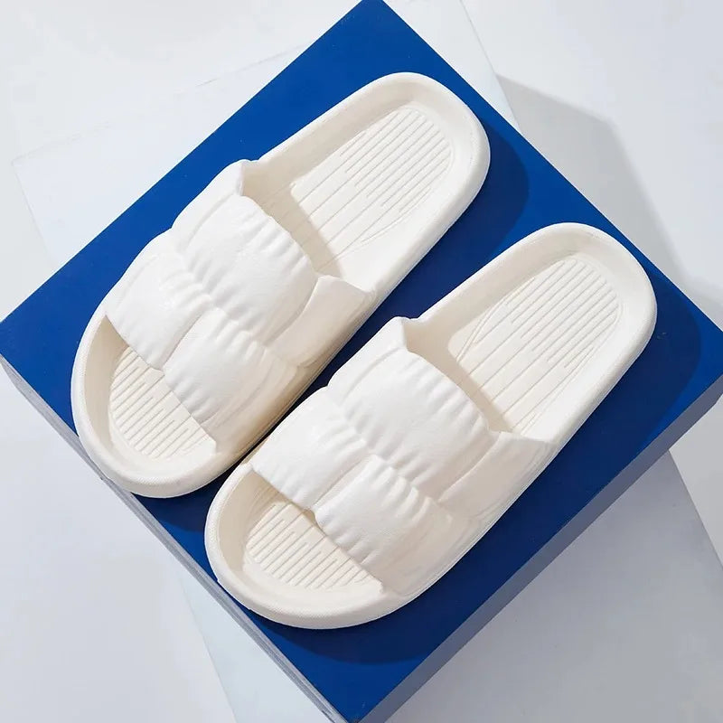 Women's Soft Sole Cloud Slippers Thick Platform Summer EVA Sandals Indoor Outdoor Beach Non-Slip Slippers Peaceful Pleasures Health and Wellness