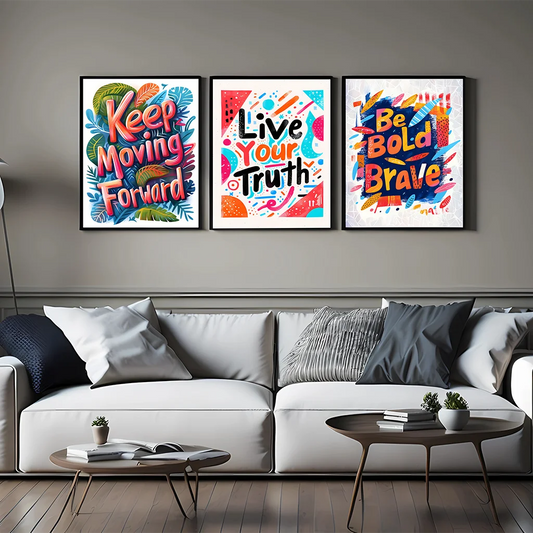 Nordic Inspirational Quote Canvas Wall Art | Modern Poster Print Canvas Wall Art Peaceful Pleasures Health and Wellness
