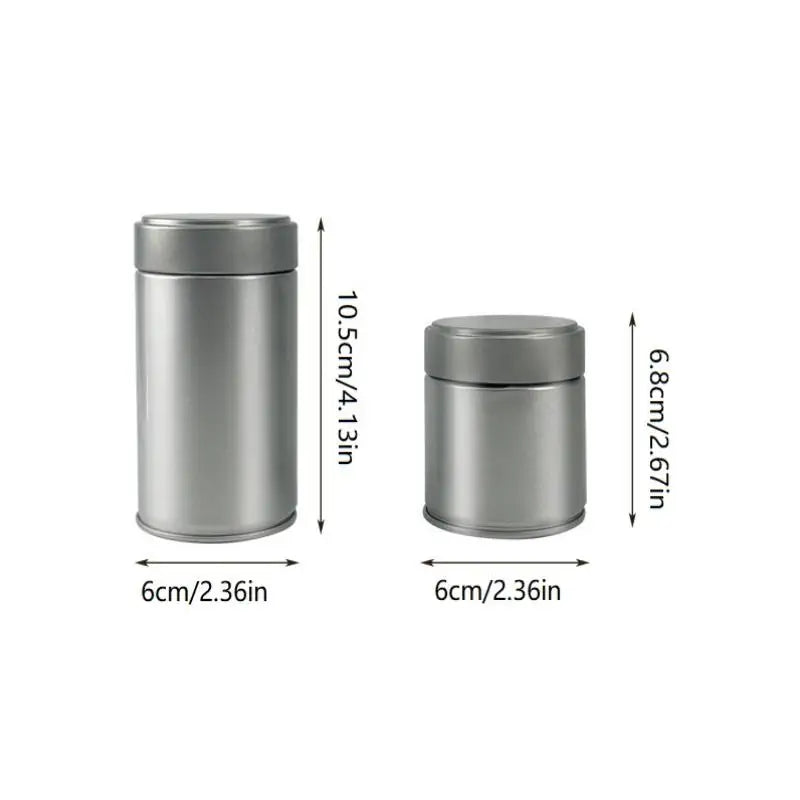 1 Pcs Portable Mini Matcha Powder Can Thick Tinplate Tea Sealed Jar Spice Storage Box Container Box Kitchen Gadgets Household Peaceful Pleasures Health and Wellness