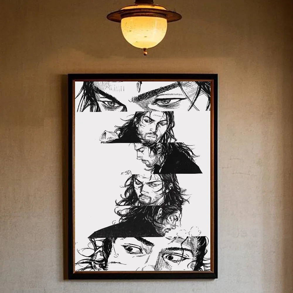 Vagabond Manga Poster – HD Waterproof Sticky Wall Art Decor Manga Wall Poster Peaceful Pleasures Health and Wellness