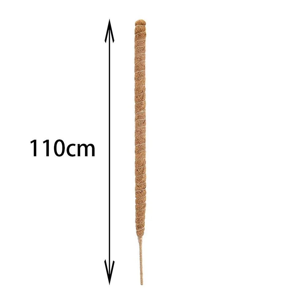 1Pcs Coconut Shell Moss Palm Cane Coir Totem Poles Gardening Coconut Rod Stretch Plant Climbing Frame Bendable 60/110cm Peaceful Pleasures Health and Wellness 110cm