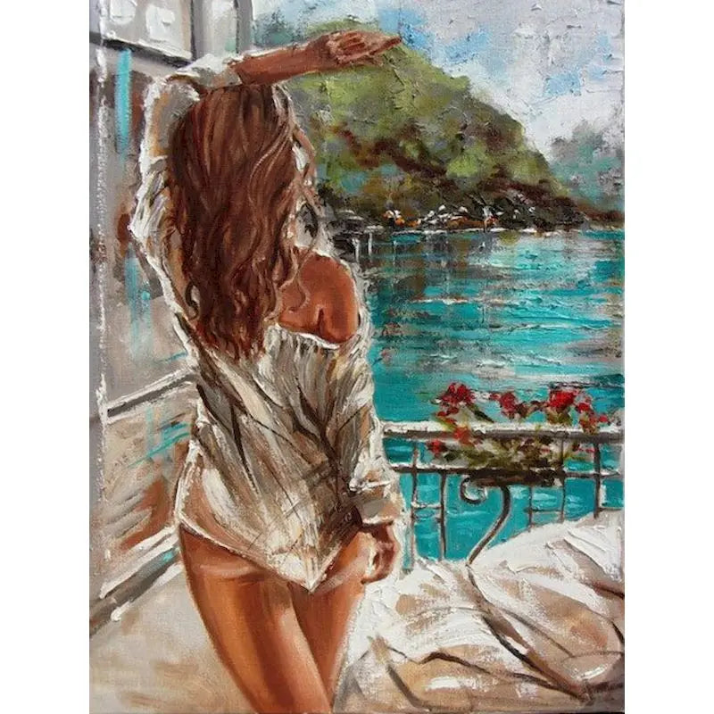 GATYZTORY Paint By Numbers For Adults Children Ballet Girl DIY HandPainted Oil Painting Figure Picture Home Wall Decor Gift Peaceful Pleasures Health and Wellness