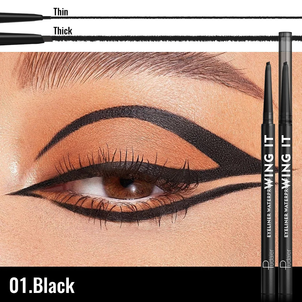 6-Piece Matte Gel Eyeliner Set – Waterproof, Long-Lasting