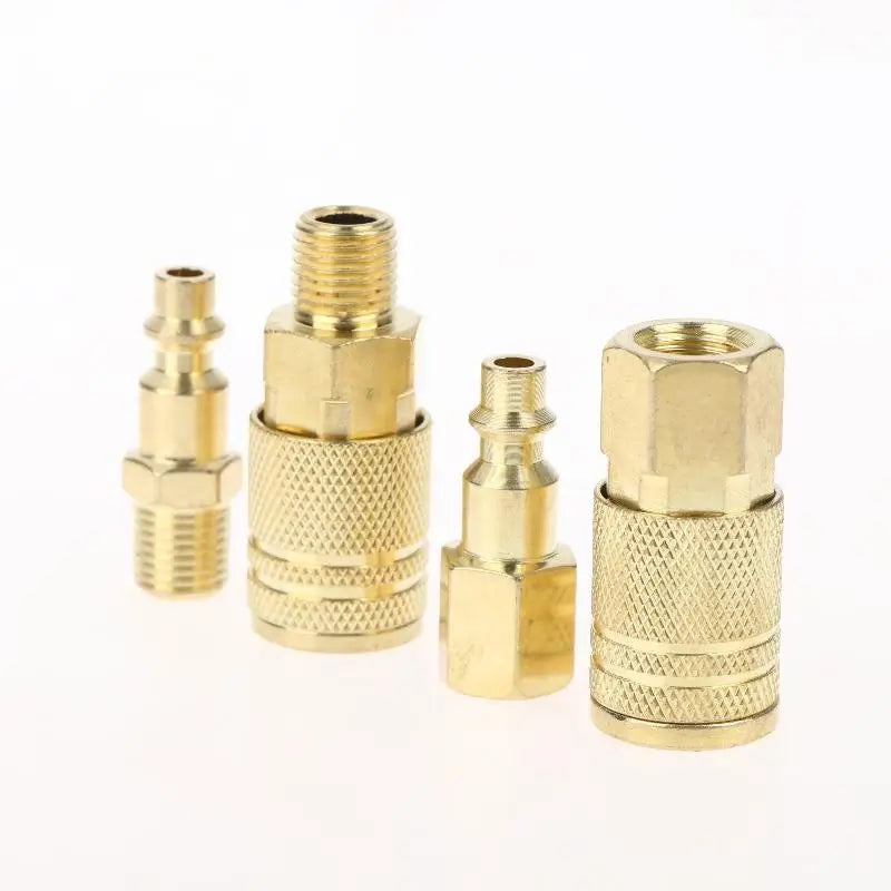 New US Type Air Hose Quick Connect Plug & Coupler With 1/4 NPT Fitting Male Thread American Standard Pneumatic Accessories Peaceful Pleasures Health and Wellness