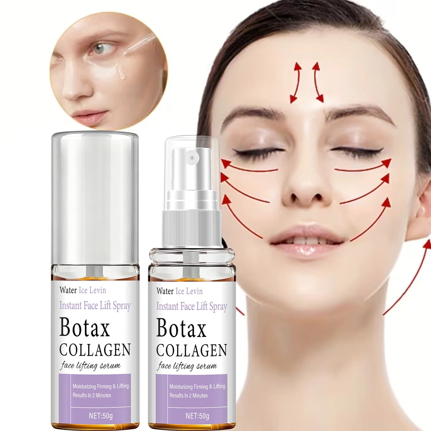 Instant Face Lift Spray – Collagen & Hyaluronic Acid Serum
