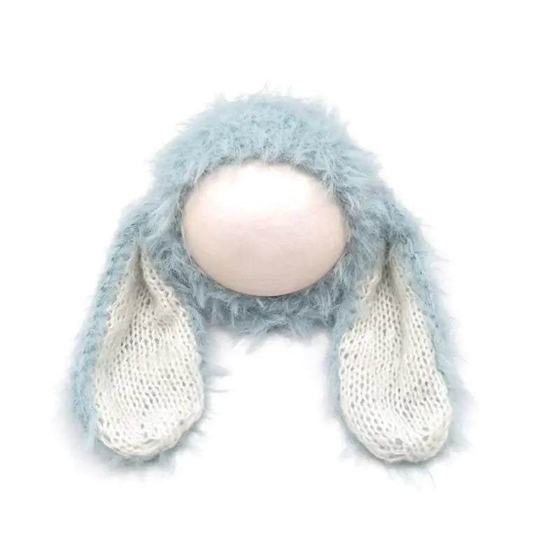 Newborn Baby Knit Cosplay Hat | Rabbit Ears Photo Prop Gift