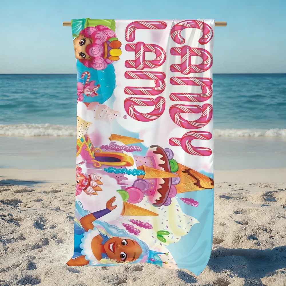 Candyland "You Cone Do It" Quick-Dry Soft Beach Towel | Pool & Travel Quick-Dry Beach Towel Peaceful Pleasures Health and Wellness