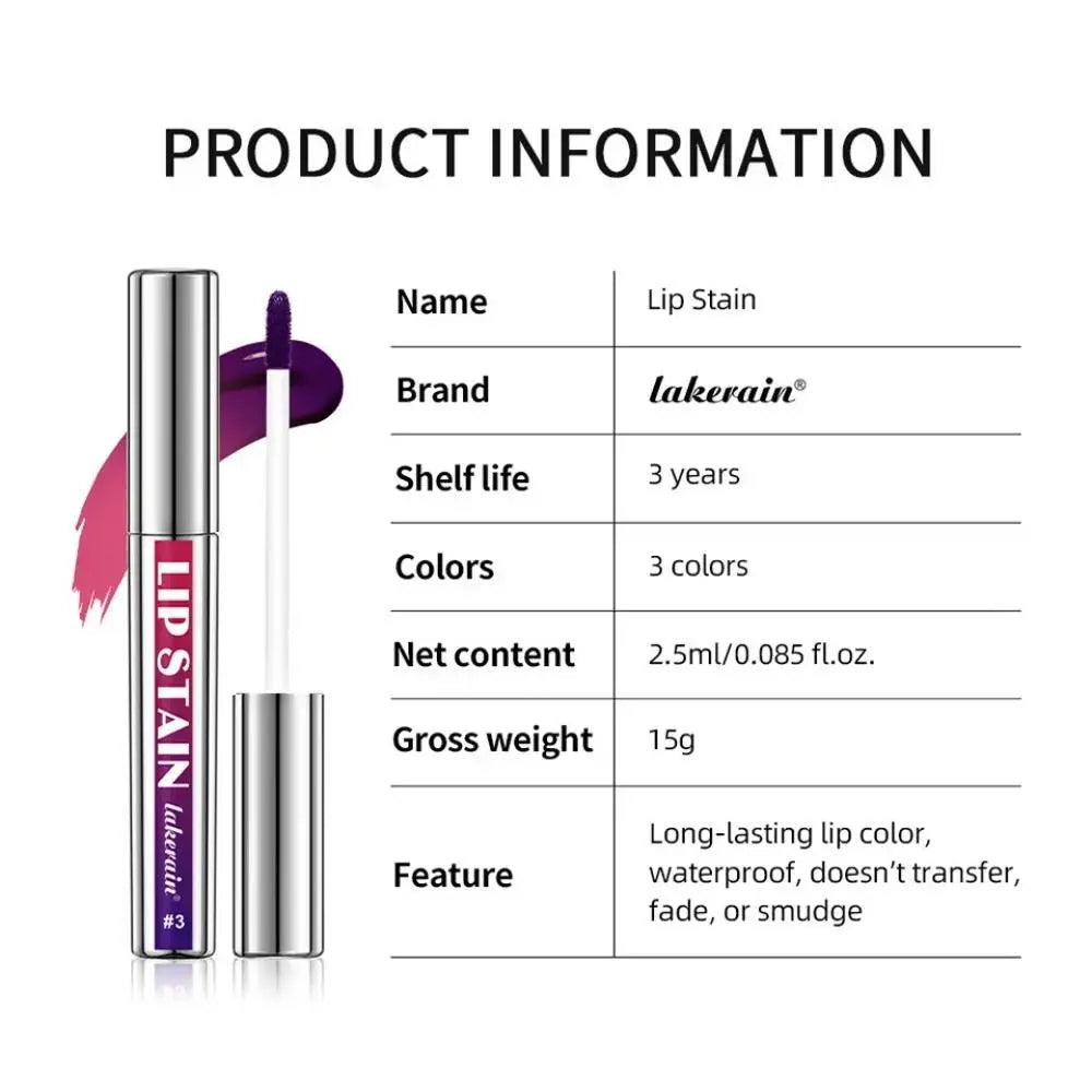 Lakerain Peel-Off Lip Stain – Matte Waterproof Lip Tint