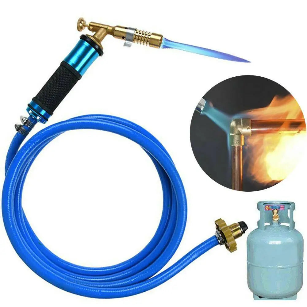 2.5m Flame Welding Torch Copper Aluminum Soldering Tool Liquefied Propane Gas Torch For Precious Metal Melting Gas Torch Blower Peaceful Pleasures Health and Wellness Default Title