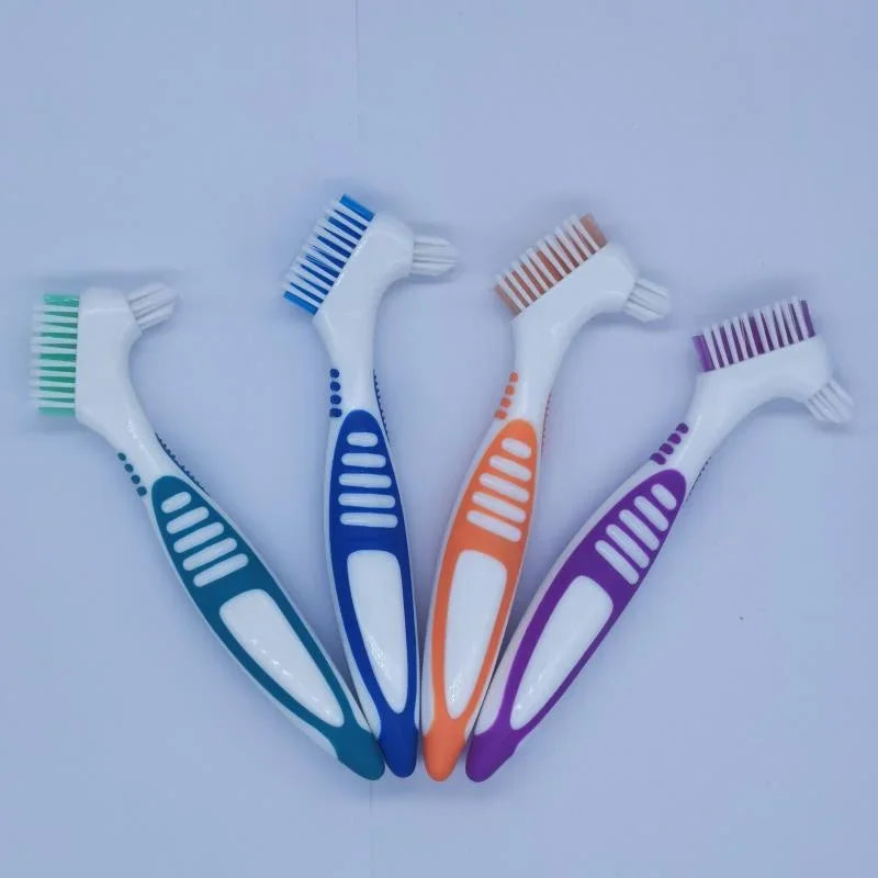 Double-Sided Denture Cleaning Brush | Denture Care Tool