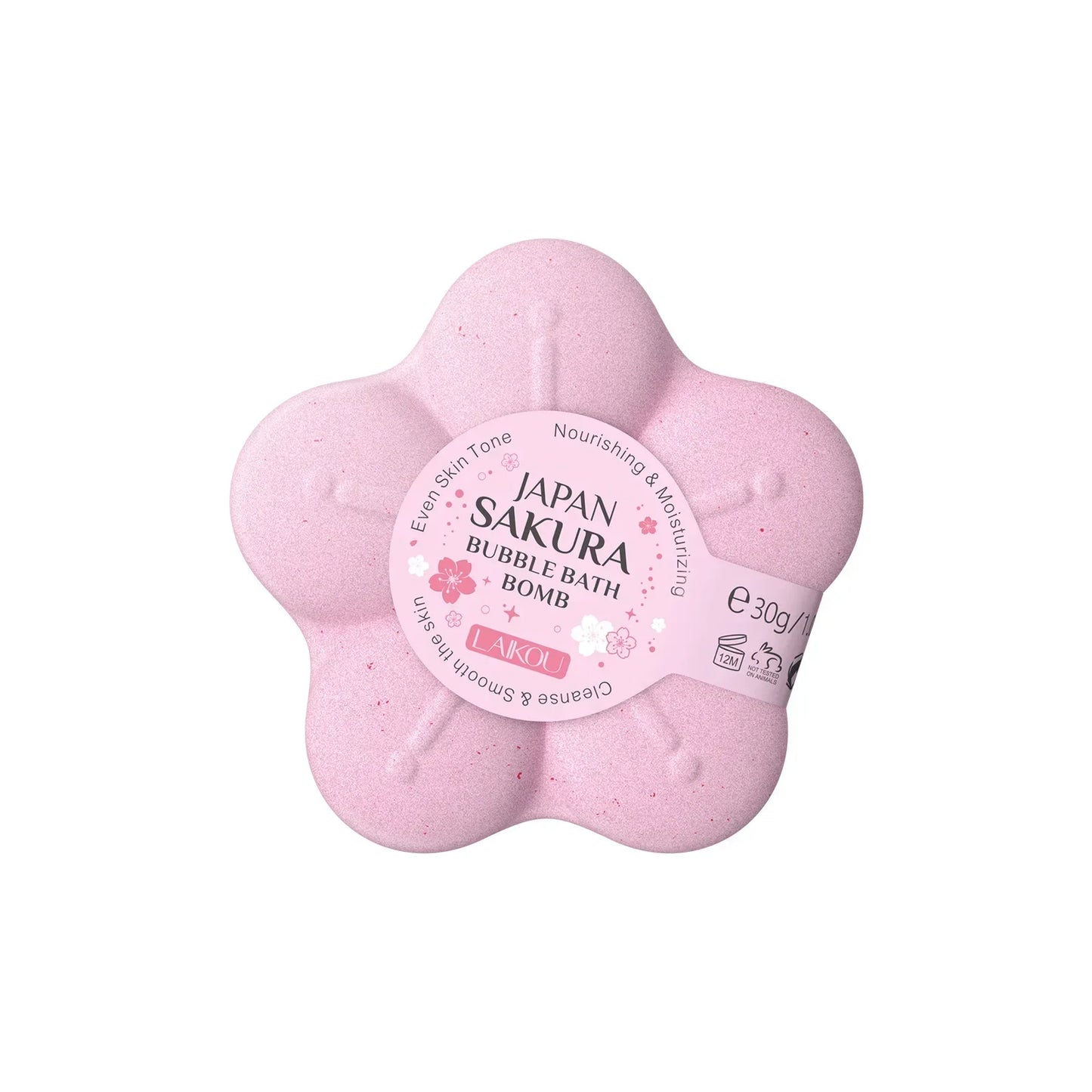 LAIKOU Sakura Bath Bomb – Cleansing & Moisturizing Peaceful Pleasures Health and Wellness 30g