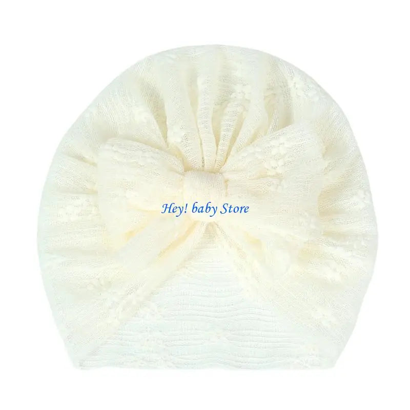 Newborn Baby Girl Turban Hat | Knit Beanie Headwrap Hospital Cap