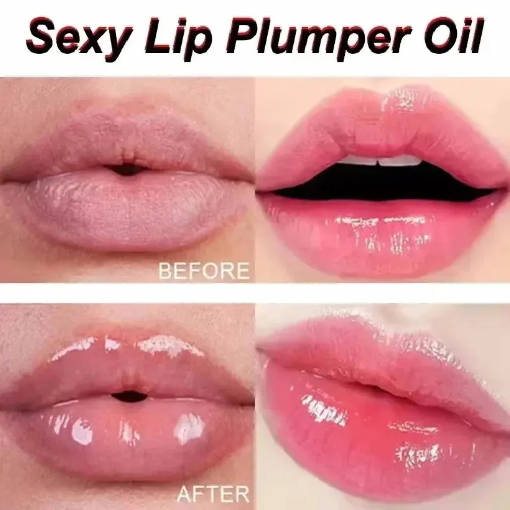 Long Lasting Lip Plumper Oil Serum Instant Volumising Essence Oil Moisturize Repair Lip Fine Lines Increases Elasticity Sexy Lip Peaceful Pleasures Health and Wellness