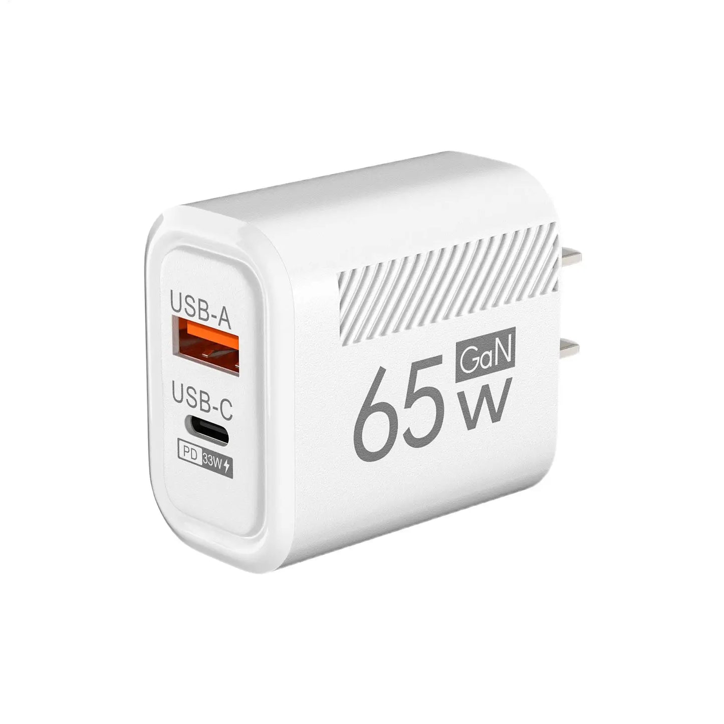 65W USB-C PD Fast Charger Adapter 3 Ports EU US Plug USB-C Fast Charger Peaceful Pleasures Health and Wellness