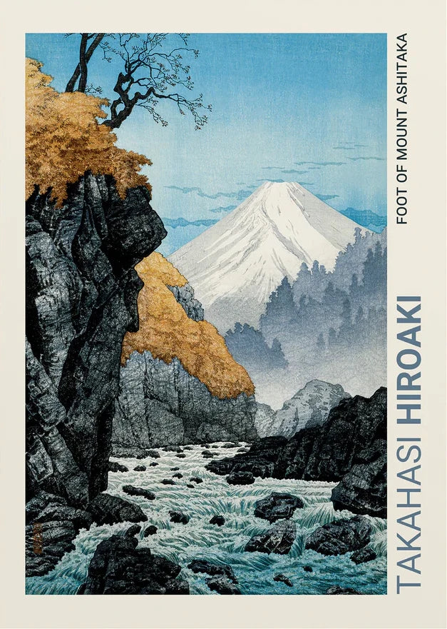 Japanese Mount Fuji Cherry Blossom Canvas Wall Art Poster Canvas Wall Art Peaceful Pleasures Health and Wellness TL569 50x70cm Unframed
