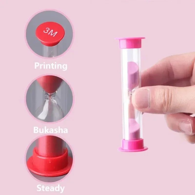 Colorful Hourglass Sand Timer Set – 6 Pieces, 30s–10 Min