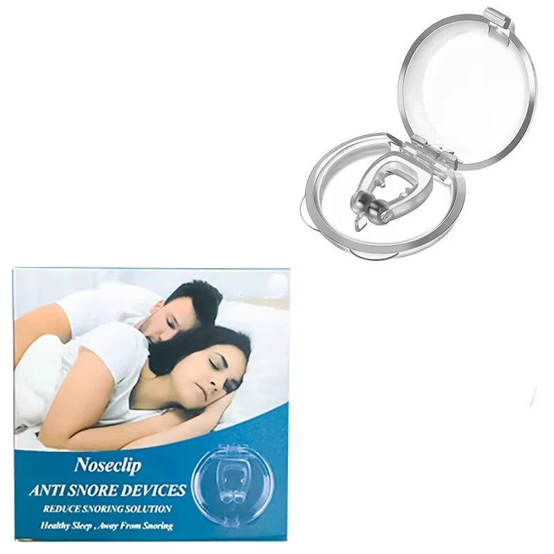 Silicone Magnetic Nose Clip Anti-Snore Sleep Aid with Case