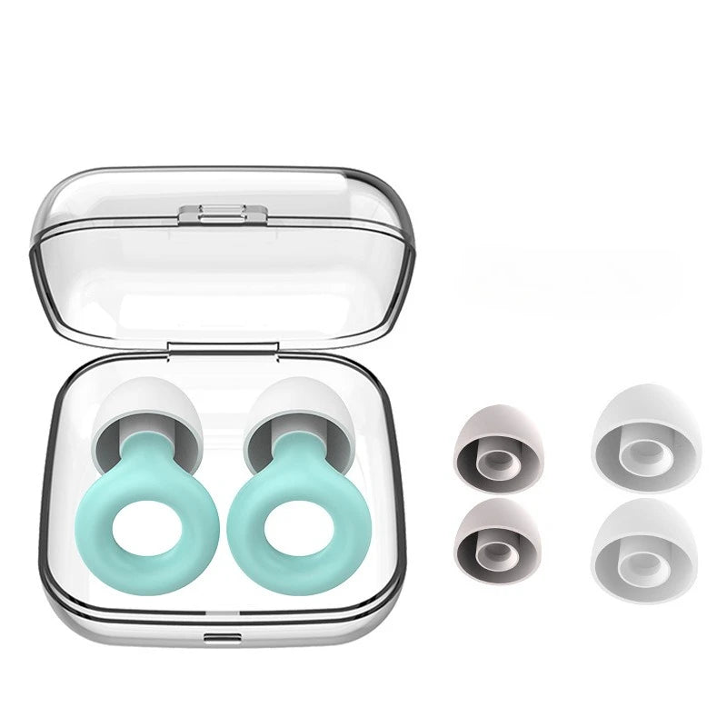 Anti-noise Sleep Soundproof Earplugs Swimming Earplugs Anti-noise Anti-slip Sleep Earplugs Surfing Peaceful Pleasures Health and Wellness Blue