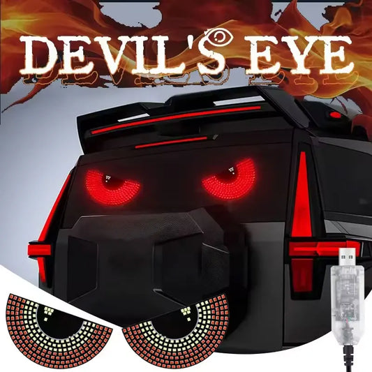 Devil's Eye Car LED Window Light – 11 Modes USB Powered Car LED Light Panel Oasis Select