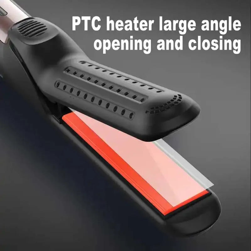 Planchas De Cabello Private Label Ceramic Flat Iron Professional 2 in 1 Curling Iron Hair Curler Straightener Peaceful Pleasures Health and Wellness