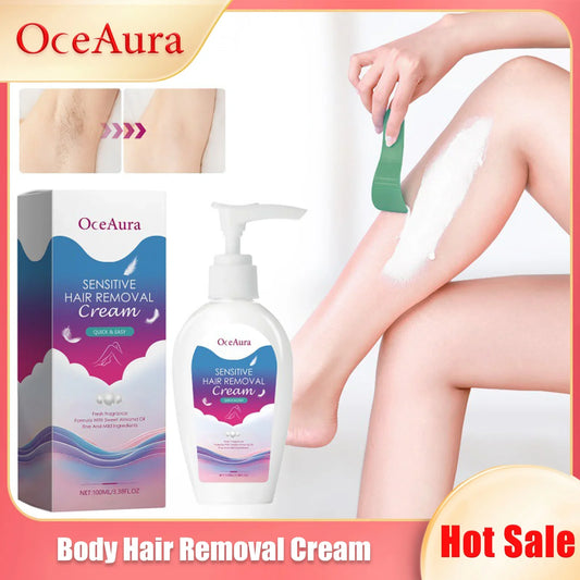 OceAura Hair Removal Cream & Growth Inhibitor 100ml Hair Removal Cream Oasis Select