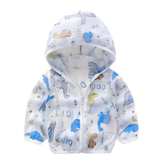 Kids Hooded Sun Protection Jacket | Baby Boys & Girls Ages 1–3 Kids Sun Jacket Peaceful Pleasures Health and Wellness