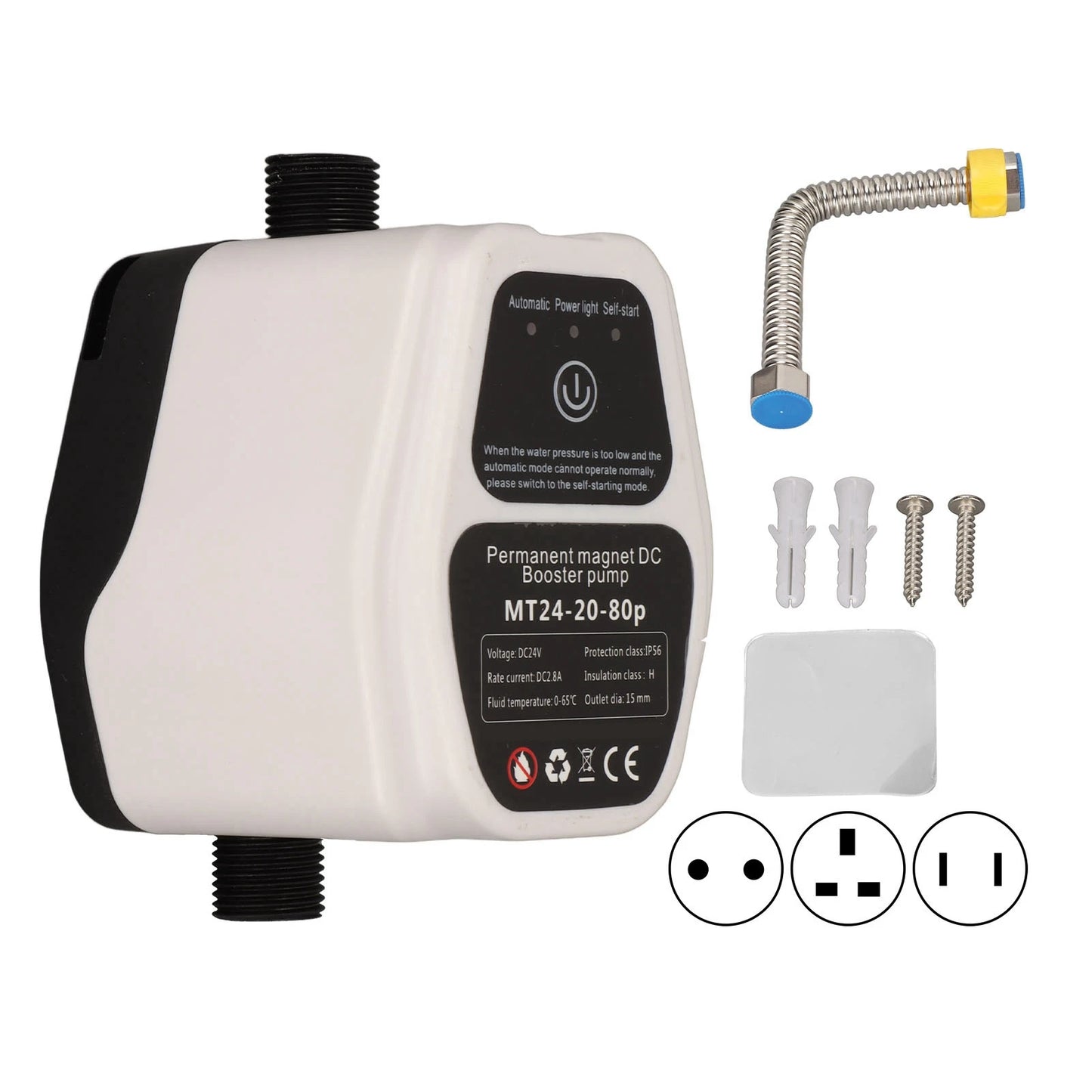Booster Pump Automatic Water Pressure Shower Boosting Recirculating
