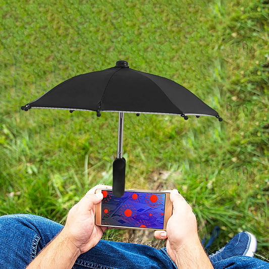 Mini Clip-On Phone Umbrella Sunshade | Outdoor Screen Shade Phone Sunshade Clip Peaceful Pleasures Health and Wellness