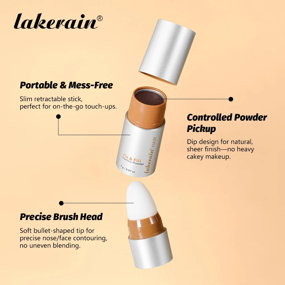 Fix & Fill Hairline Powder Precise Brush Head Uniform Coloring Waterproof Sweatproof Oil-Controlling Multi Purpose Beauty Powder Peaceful Pleasures Health and Wellness