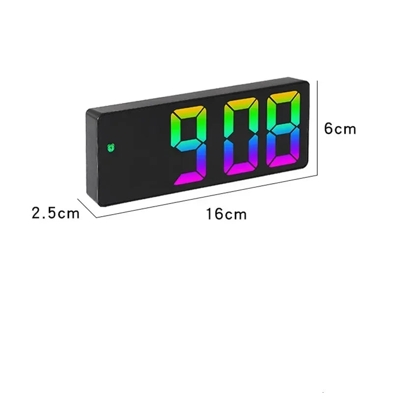 Digital LED Alarm Clock | Voice Control, Night Mode & Snooze