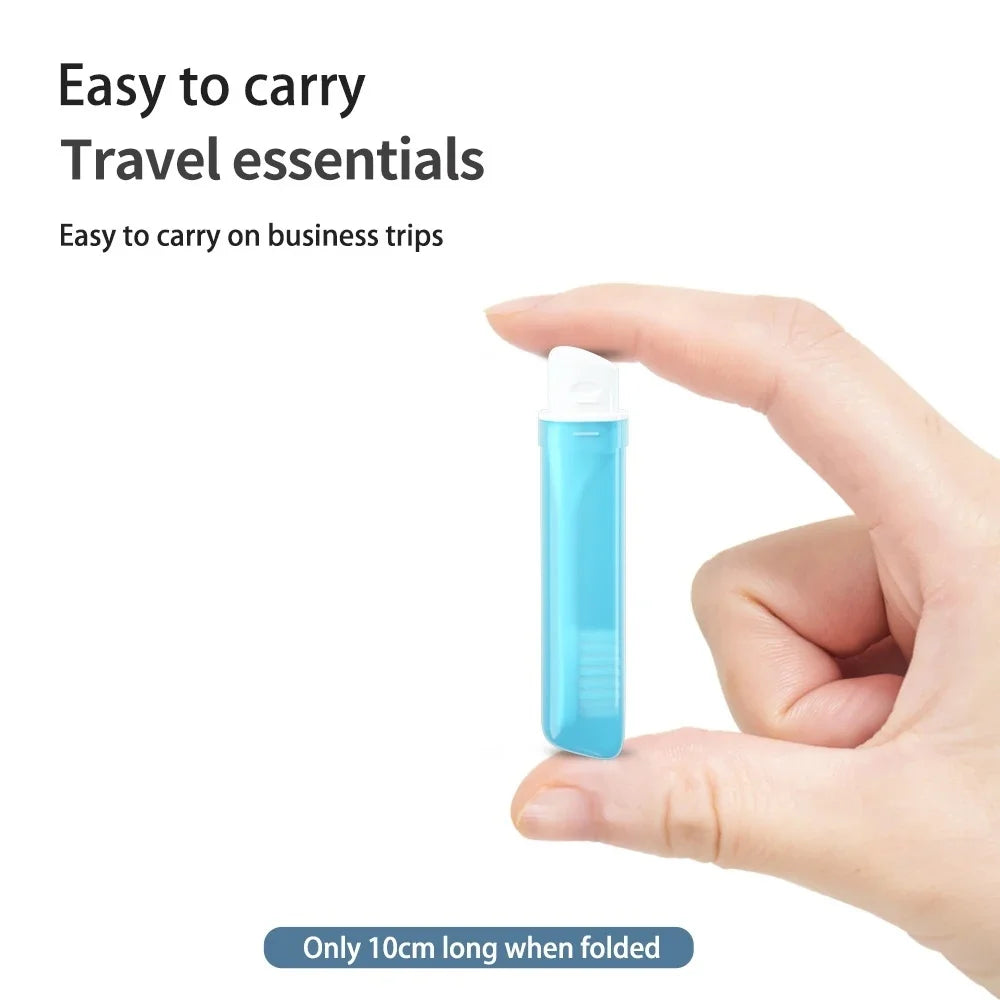 Foldable Travel Toothbrush | Portable Mini Toothbrush for Adults