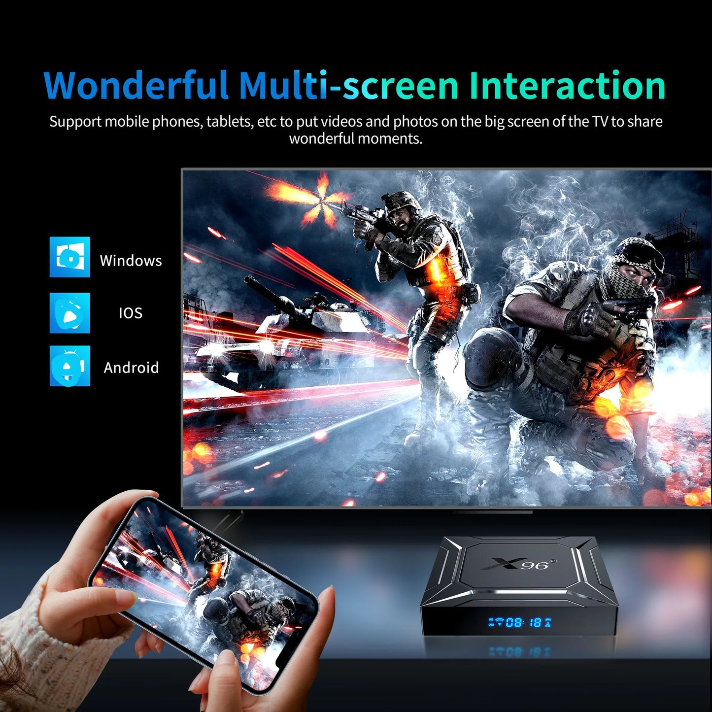 X96 M200 Smart TV Box Amlogic S905X5M Android 14 2.4G/5G Dual WiFi BT5.X 1000M Ethernet 4K Media Player Set Top Box ﻿ Peaceful Pleasures Health and Wellness
