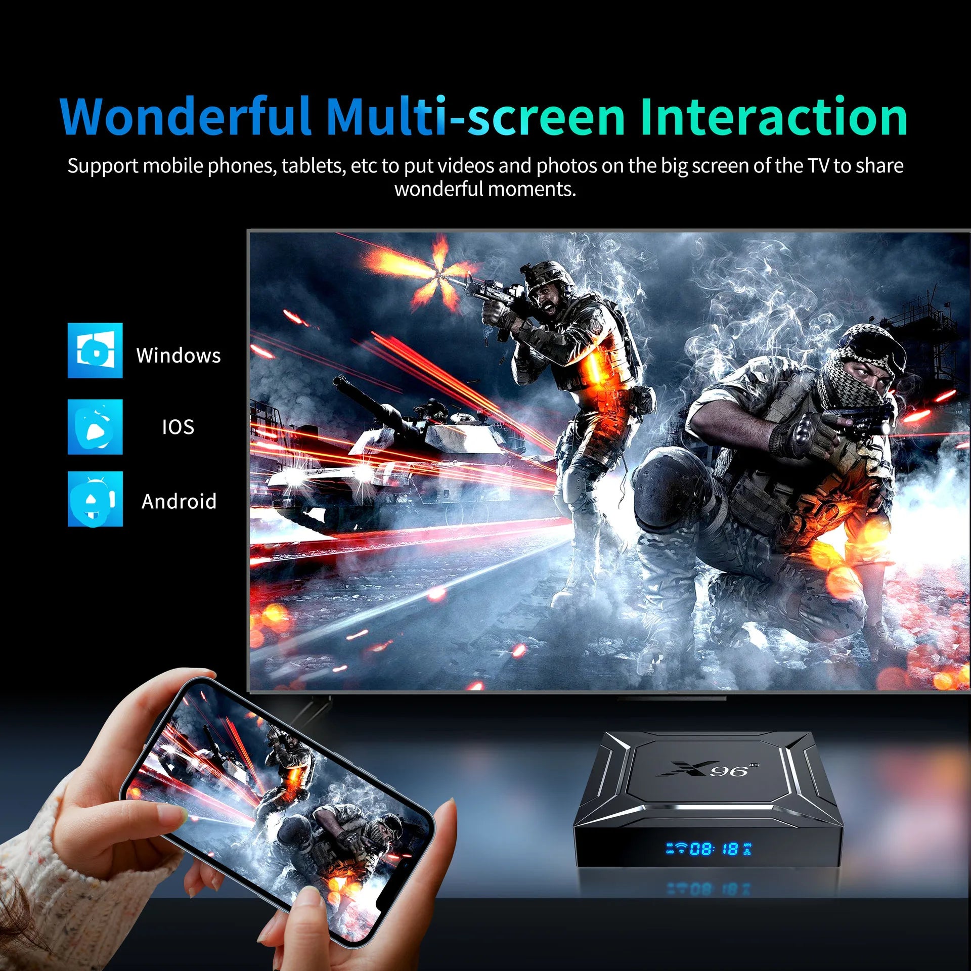 X96 M200 Smart TV Box Amlogic S905X5M Android 14 2.4G/5G Dual WiFi BT5.X 1000M Ethernet 4K Media Player Set Top Box ﻿ Peaceful Pleasures Health and Wellness