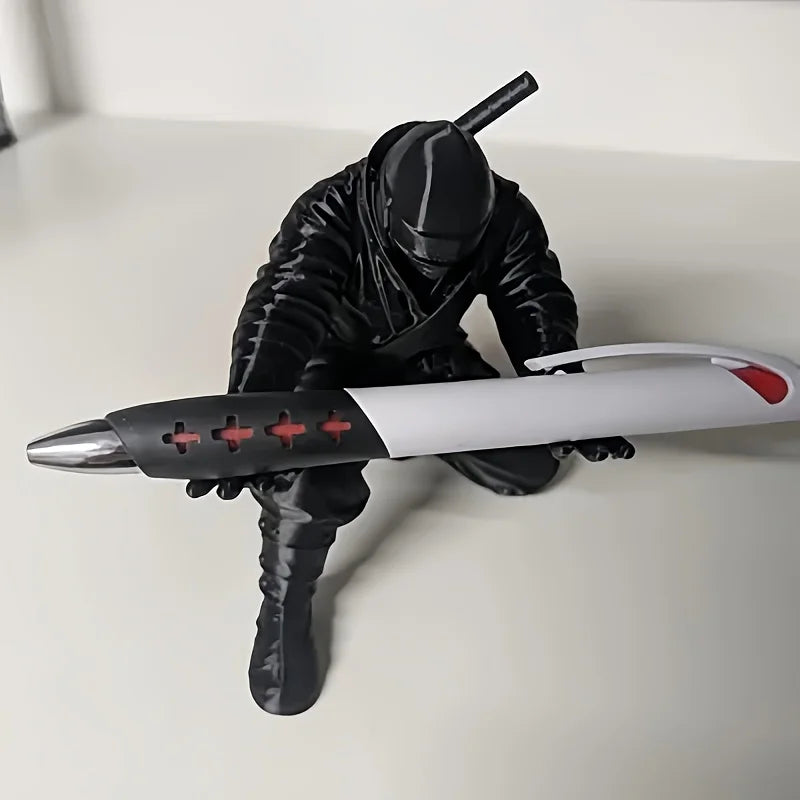 1/2 Pack Can Accommodate Ballpoint Pens, Fountain Pens, Pencils, and Various Stationery Items. the Ninja-Style Pen Holder Is Unique, Cool, and Creative, Perfect for Adding a Touch of Fashion to Your Desk. It Is an Ideal Gift Peaceful Pleasures Health and Wellness