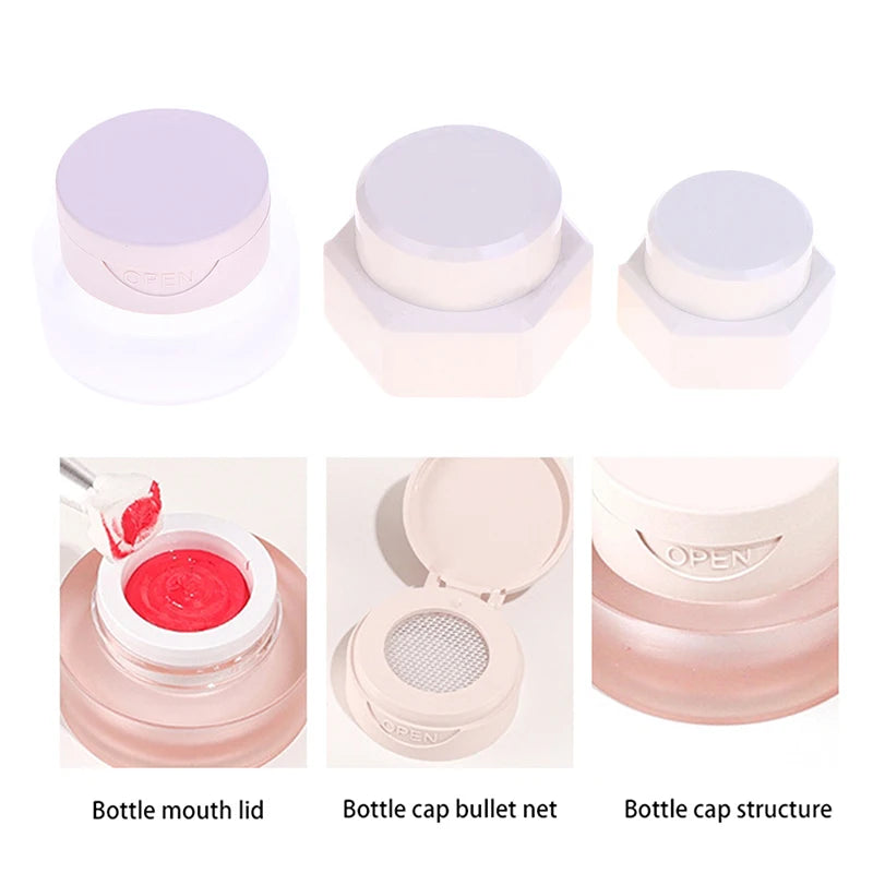 2/3/5g Hexagonal Nail Patting Gel Jar Flip Cover Nail Polish Holder Case Packaging Box Manicure Organizer Cosmetic Container Peaceful Pleasures Health and Wellness