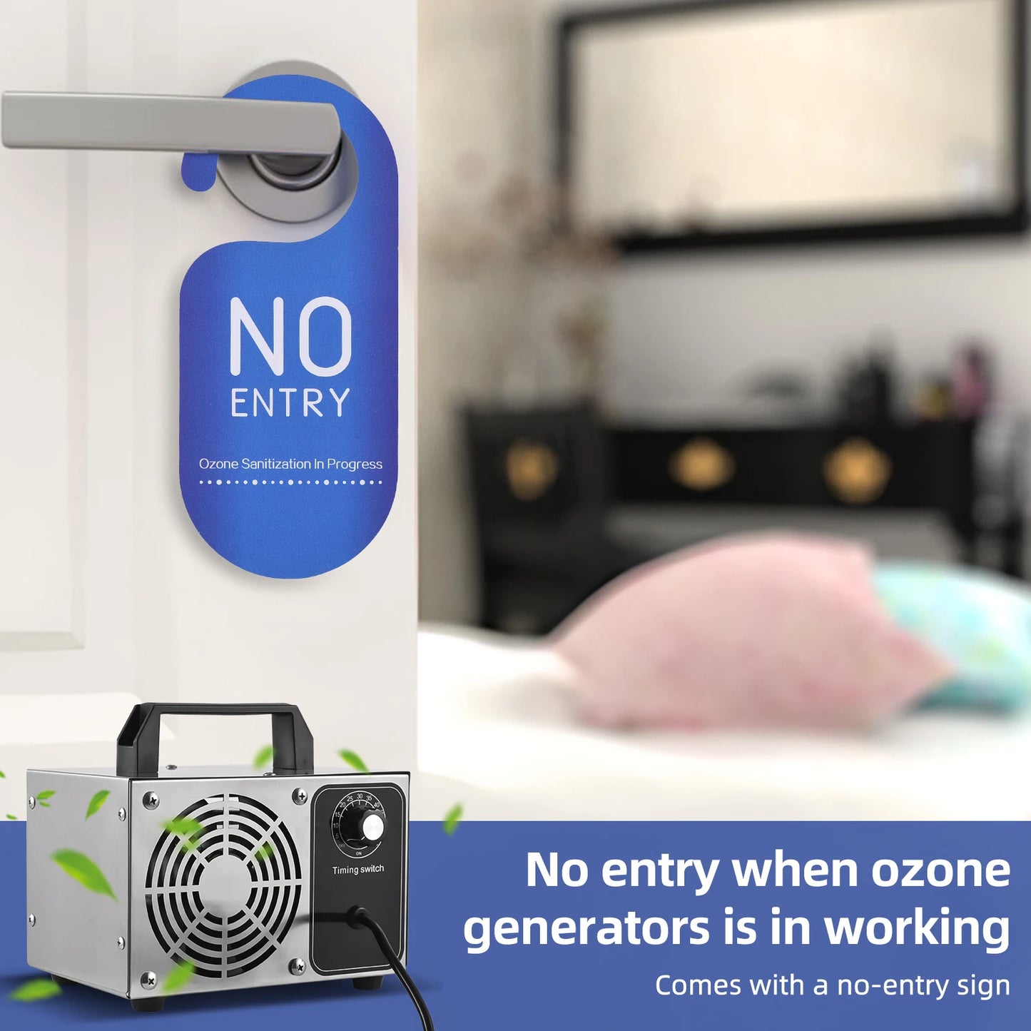Ozone Generator Stainless Steel Machine Odor Removal Ionizer Air