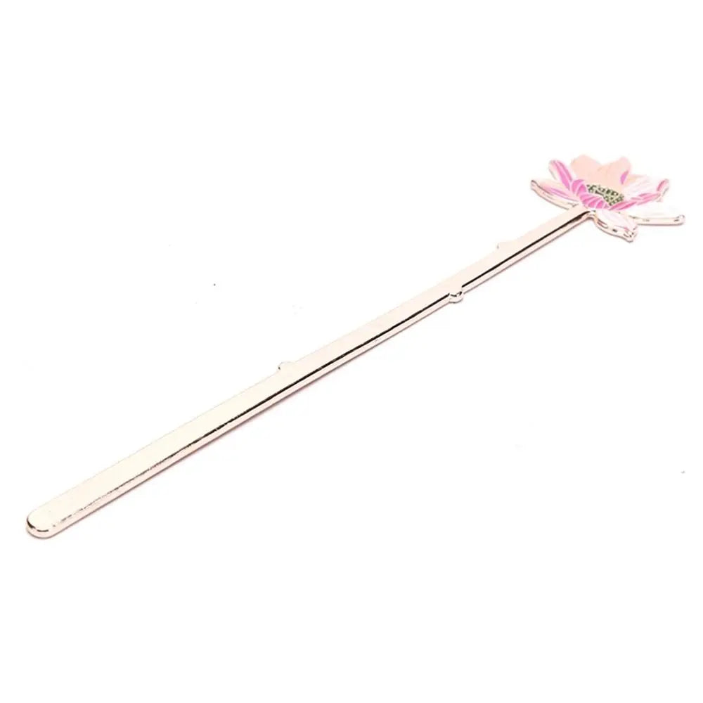 Creative Special Lotus Flower School Supplies Students Page Label Reading Assistant Book Support Bookmarks Peaceful Pleasures Health and Wellness