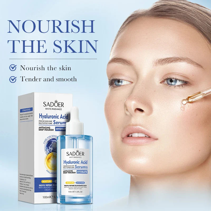 SADOER Hyaluronic Acid Face Serum – Firming & Hydrating 100ml