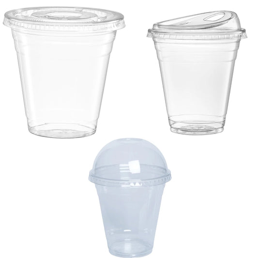 12OZ Clear Plastic Cups with Lids To Go Crystal Clear Disposable Plastic Cups with Straw for Iced Coffee Smoothies Soda Lemonade Peaceful Pleasures Health and Wellness