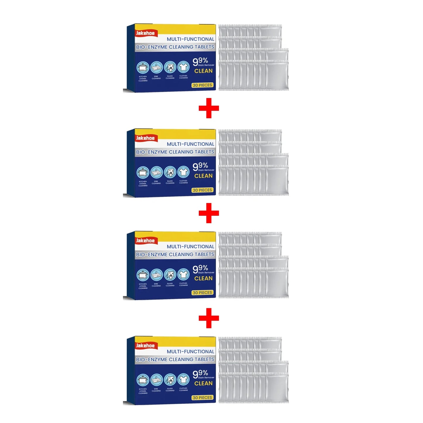 Bio-Enzyme Cleaning Tablets – Rust, Grease & Stain Remover 30pc