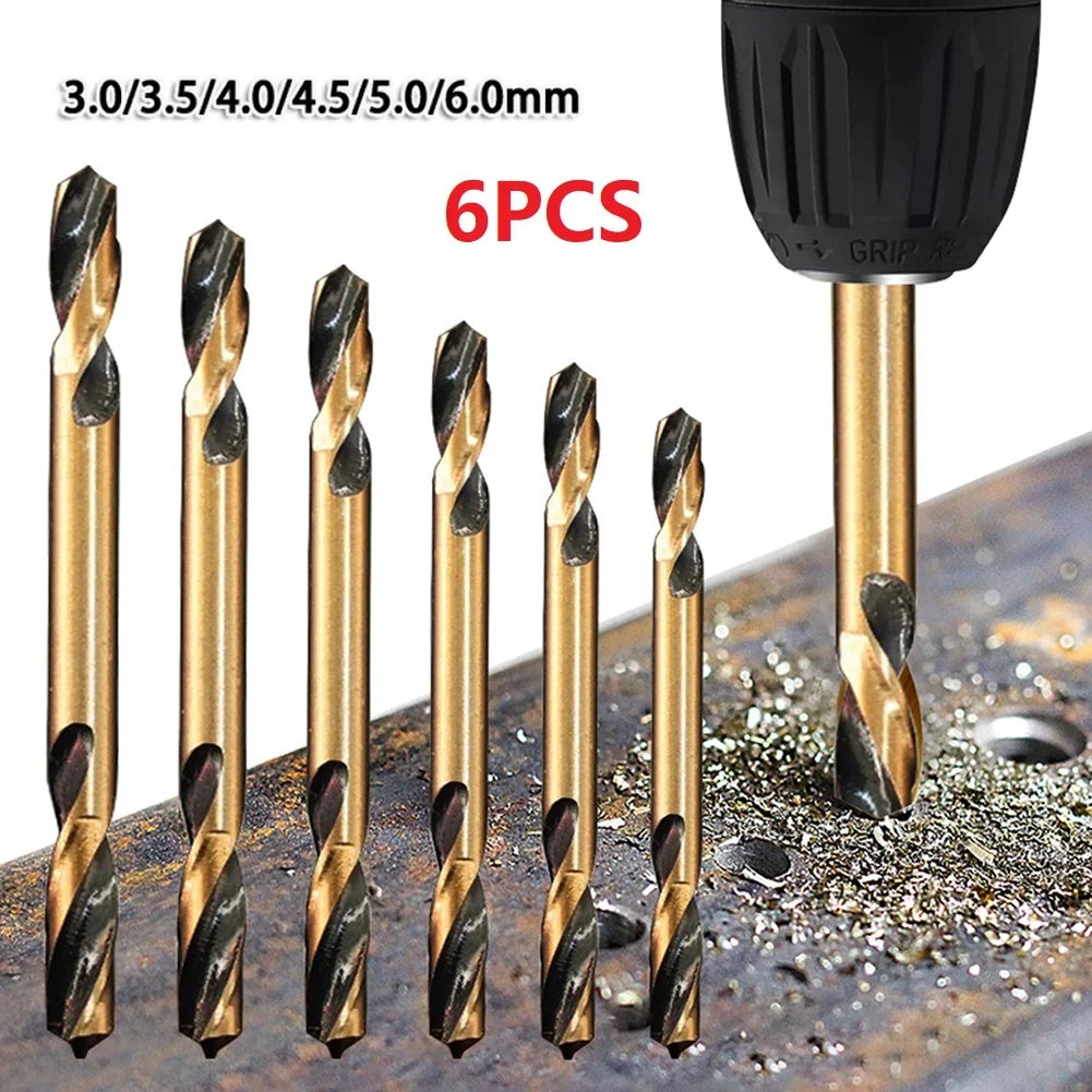 6-Piece HSS Double-Ended Auger Drill Bits Set – 3mm to 6mm