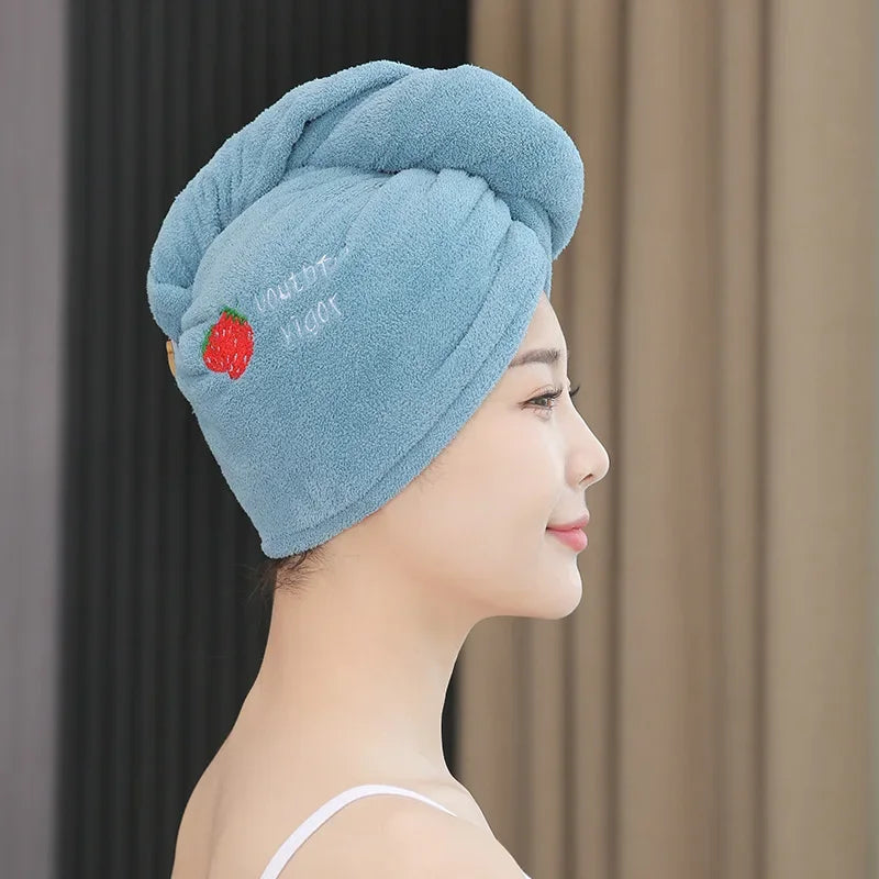 Rapid Dry Towel for Hair Microfiber Towels Anti Frizz Dry Hair Hair Towel Quick Dry Hair Dry Towels for Girls Beach Shower Cap Peaceful Pleasures Health and Wellness