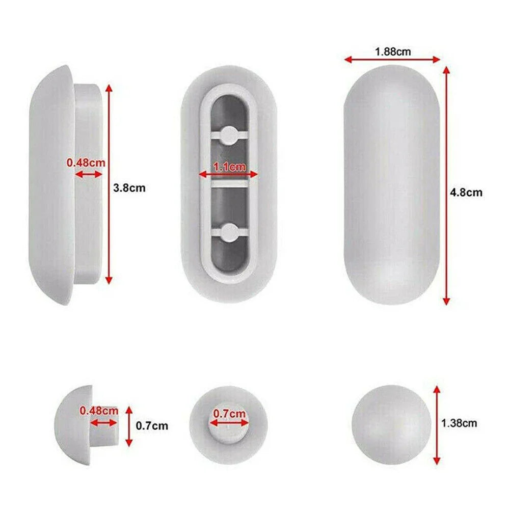 12-Pack Toilet Seat Bumper Replacement Pads – ABS+TPE Buffers