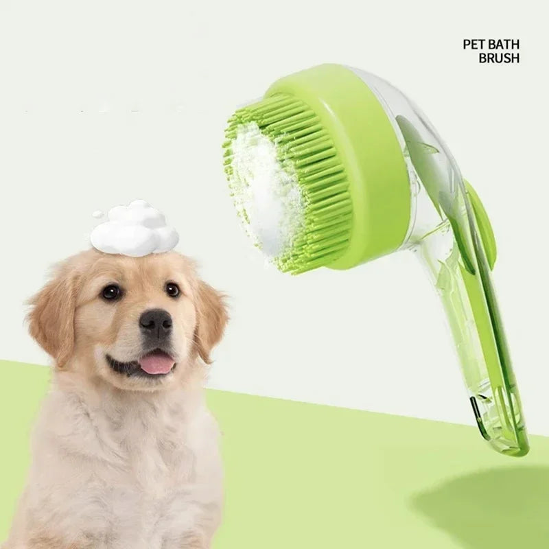 Long Handle Silicone Pet Bathing Brush for Dogs & Cats Pet Grooming Brush Peaceful Pleasures Health and Wellness