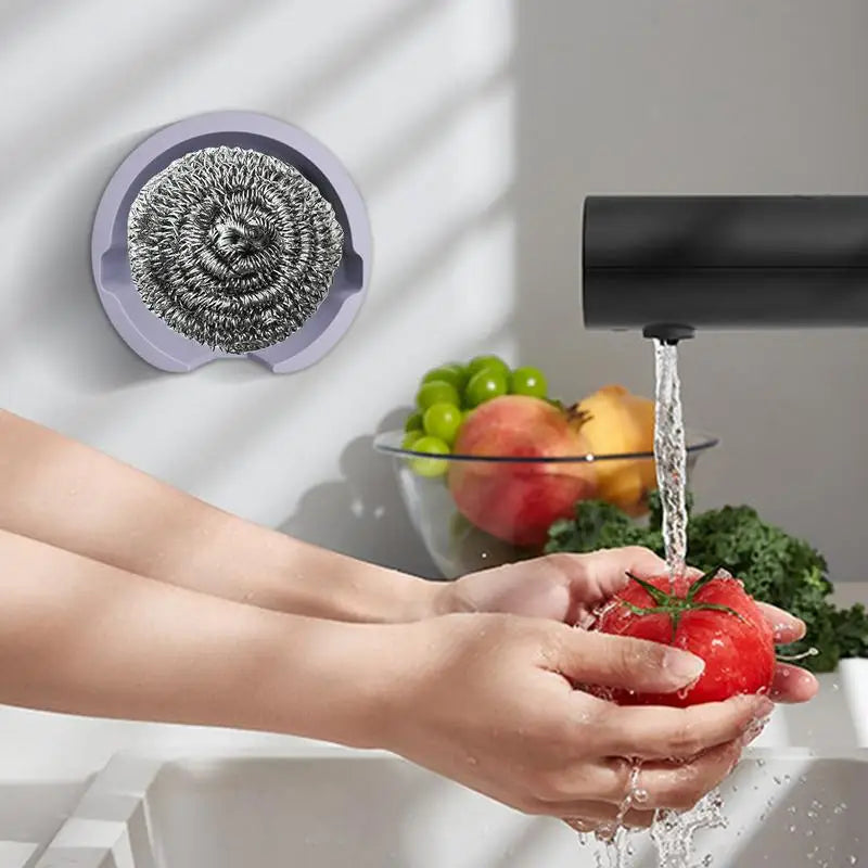 Silicone Sink Sponge Holder with Suction Cups | Kitchen Organizer
