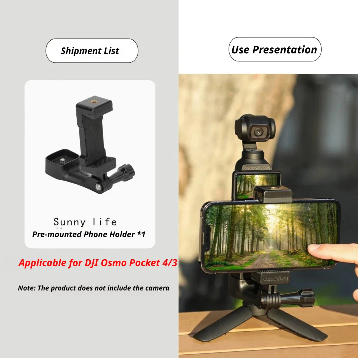 DJI Osmo Pocket 4/3 Accessories Kit – Case, Mount & Tripod