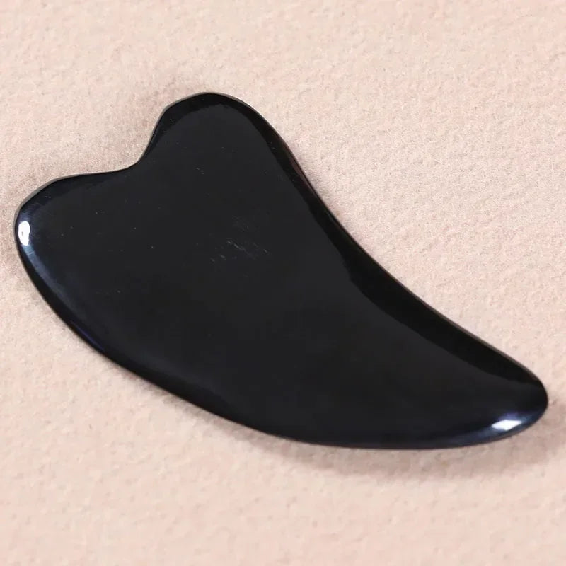 Natural Bian Stone Gua Sha Tool – Facial & Neck Massage